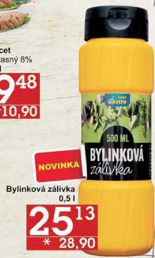 Jip Gastro bylinková zálivka, 0,5 l nabídka