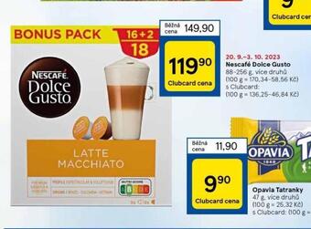 Tesco Nescafé dolce gusto nabídka