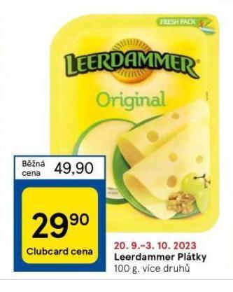 Tesco Leerdammer plátky nabídka