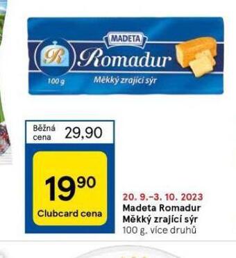 Tesco Madeta romadur nabídka