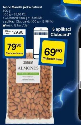 Tesco Tesco mandle jádra natural nabídka