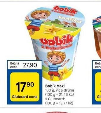 Tesco Bobík maxi nabídka