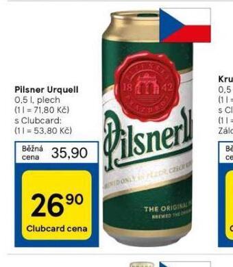 Tesco Pivo pilsner urquell nabídka