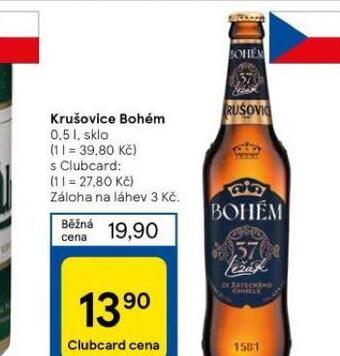 Tesco Pivo krušovice bohém nabídka