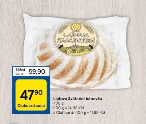 Tesco Ladova sváteční bábovka nabídka