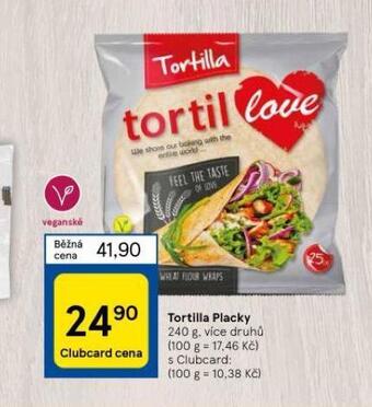 Tesco Tortilla placky nabídka