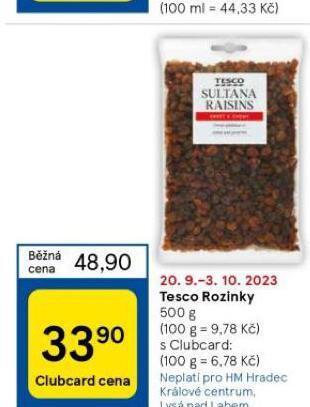 Tesco Tesco rozinky nabídka