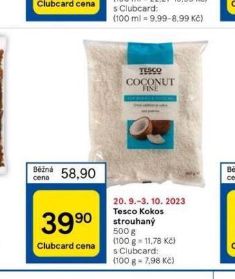 Tesco Tesco kokos strouhaný nabídka