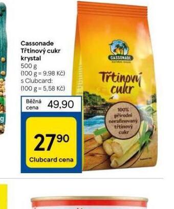 Tesco Třtinový cukr krystal nabídka