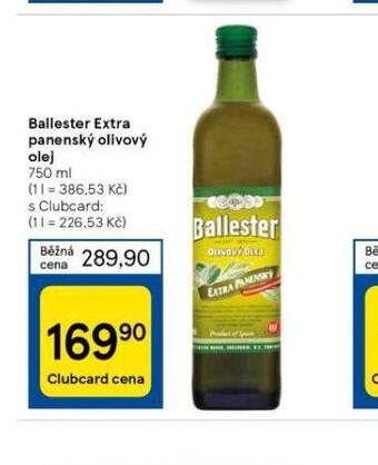 Tesco Ballester extra panenský olivový olej nabídka