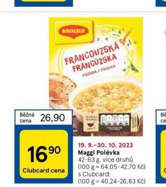 Tesco Maggi polévka nabídka