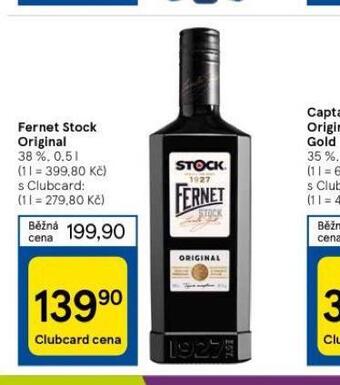 Tesco Fernet stock original nabídka