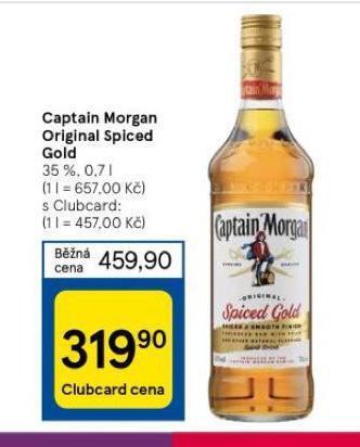 Tesco Captain morgan spiced gold nabídka
