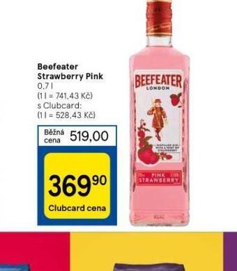 Tesco Beefeater strawberry pink nabídka