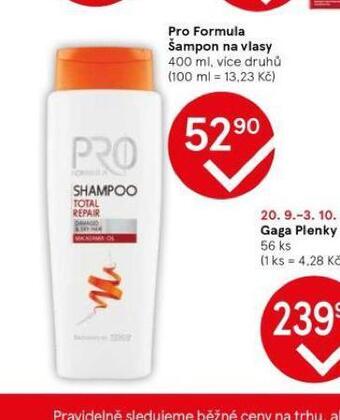 Tesco Pro formula šampon nabídka