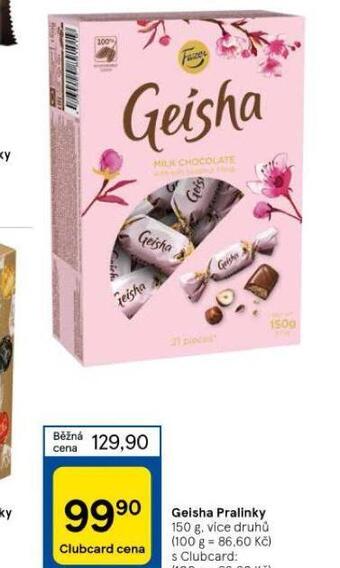 Tesco Geisha pralinky nabídka