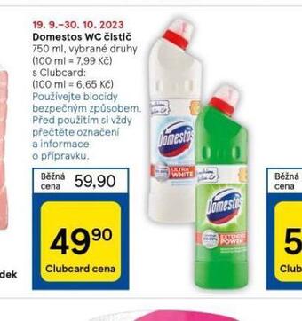 Tesco Domestos wc čistič nabídka