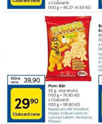 Tesco Pom bär nabídka