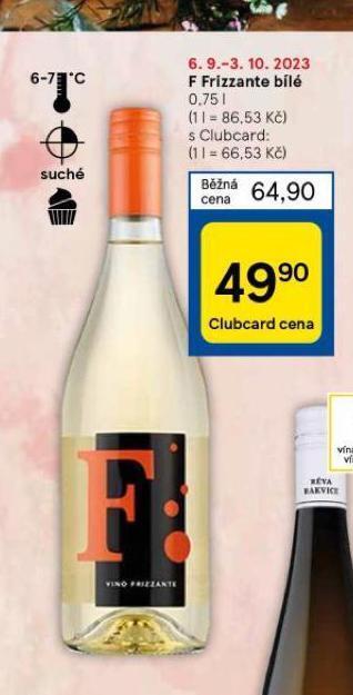 Tesco F frizzante bílé nabídka