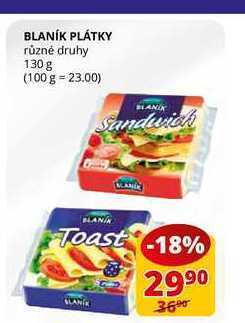 Flop Blaník plátky různé druhy 130 g nabídka
