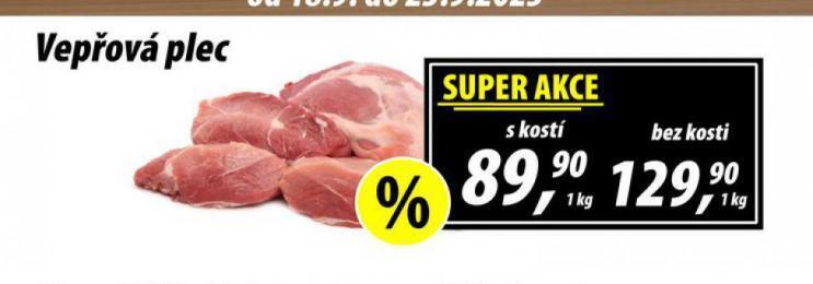 ZEMAN Vepřová plec bez kosti nabídka