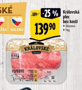 Albert Královská plec bez kosti nabídka