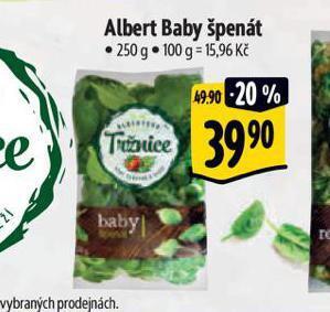 Albert Baby špenát nabídka
