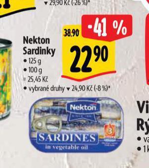 Albert Nekton sardinky nabídka
