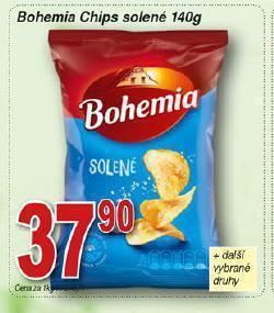 Hruška Bohemia chipsy nabídka