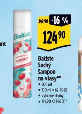 Albert Batiste suchý šampon nabídka