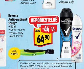 Albert Rexona antiperspirant nabídka