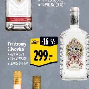 Albert Tri stromy slivovica nabídka