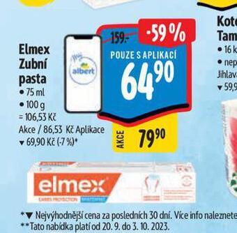 Albert Elmex zubní pasta nabídka