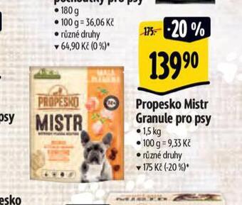 Albert Propesko mistr granule pro psy nabídka