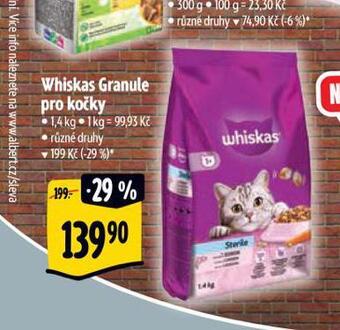 Albert Whiskas granule pro kočky nabídka