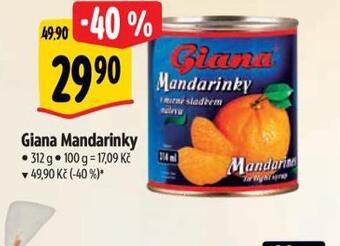 Albert Giana mandarinky nabídka