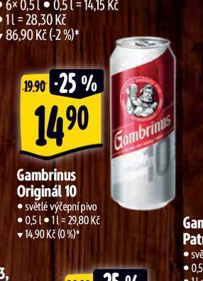 Albert Pivo gambrinus originál 10 nabídka