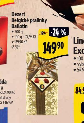 Albert Dezert belgické pralinky ballotin nabídka