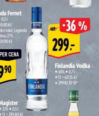 Albert Finlandia vodka nabídka