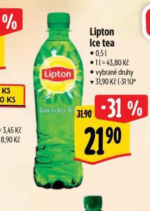 Albert Lipton ice tea nabídka