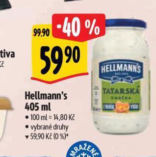 Albert Hellmann´s tatarská omáčka, majonéza nabídka