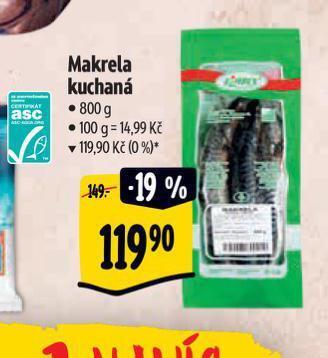 Albert Makrela kuchaná nabídka