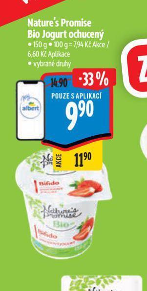 Albert Bio jogurt ochucený nabídka