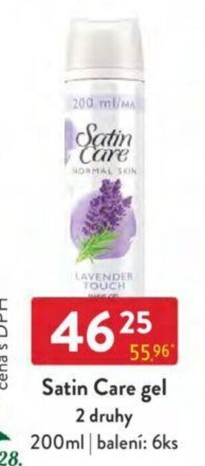 Qanto Satin Care gel 2 druhy 200ml nabídka