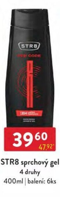 Qanto STR8 sprchový gel 4 druhy 400ml nabídka