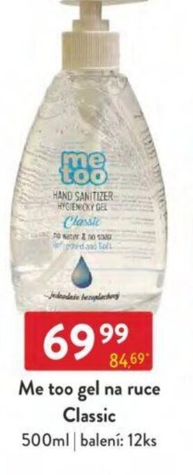 Qanto Me too gel na ruce Classic 500ml nabídka