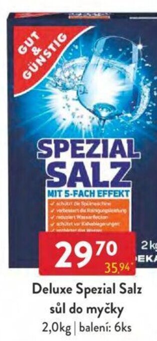 Qanto Deluxe Spezial Salz sůl do myčky 2,0kg nabídka