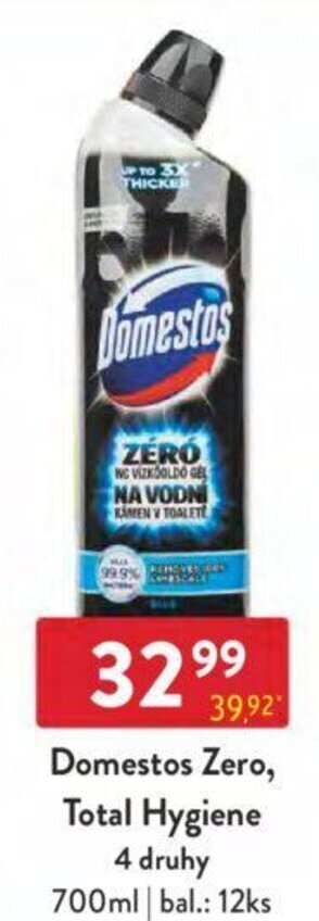 Qanto Domestos Zero, Total Hygiene 4 druhy 700ml nabídka