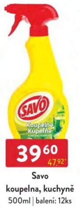 Savo koupelna, kuchyně 500ml