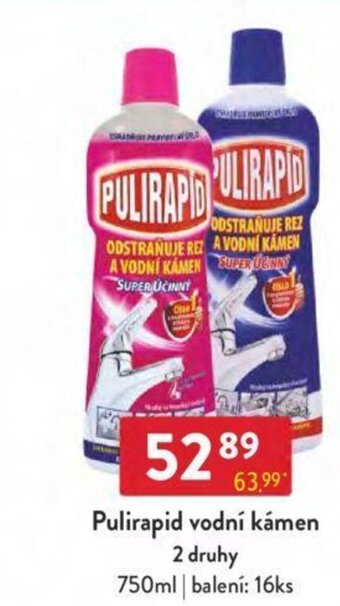 Qanto Pulirapid vodní kámen 2 druhy nabídka